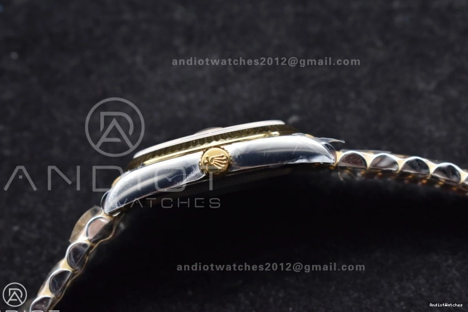 Clean Steel 556 Diamonds 904L RelaxedFit Jubilee 126233 YG VR Dial DateJust Edition on 36 Bracelet SS 1:1 Black Best 0306